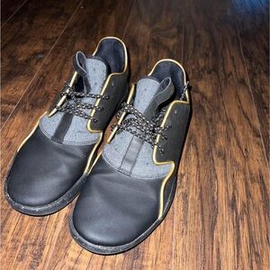 Jordan Black and Yellow Sneakers